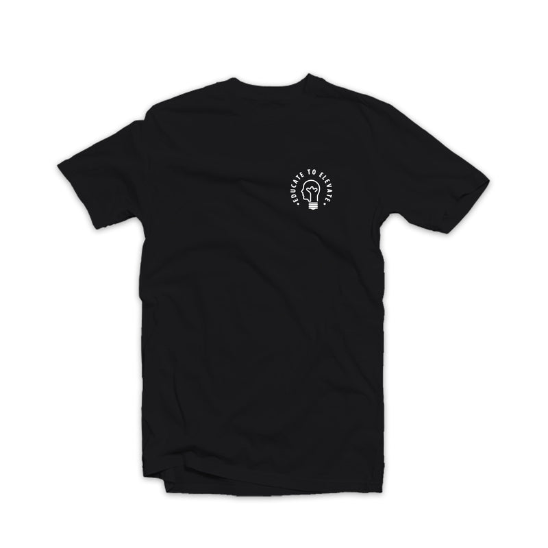 Educate to Elevate Tee Black