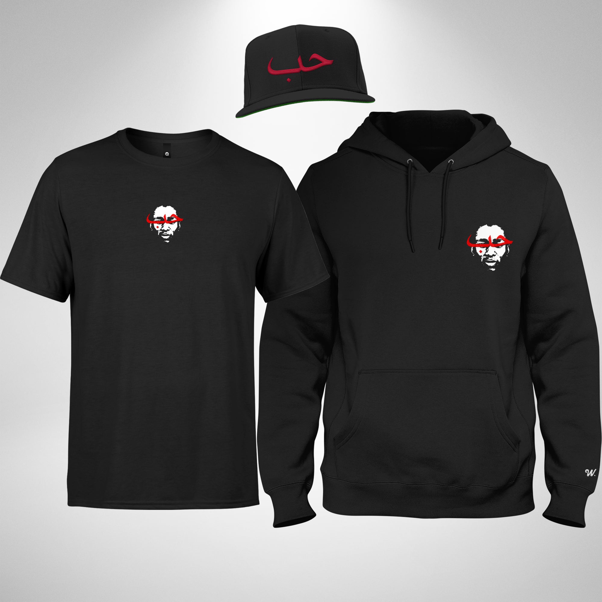 Love Hoodie, Tee & Snapback Cap Bundle