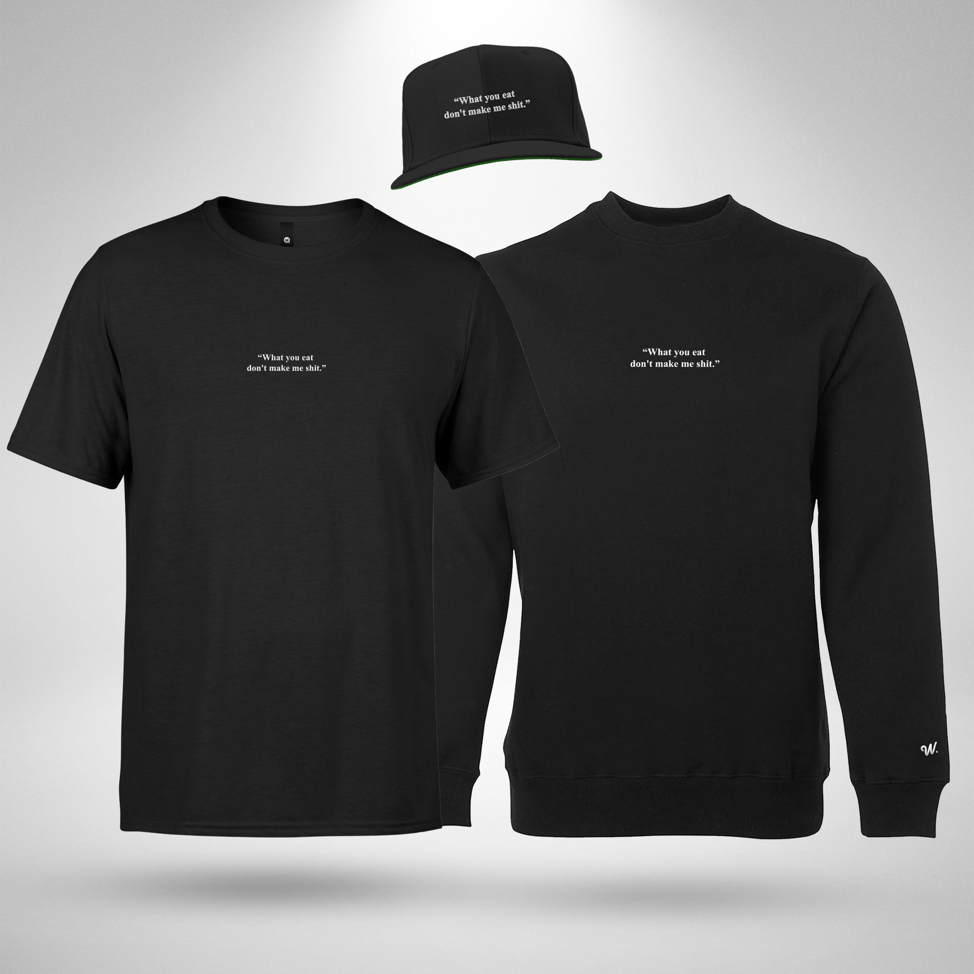 Food Crewneck Sweatshirt, Tee & Cap Bundle